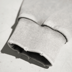 Washed Raw-Edge Cropped Crew Neck Sweatshirt