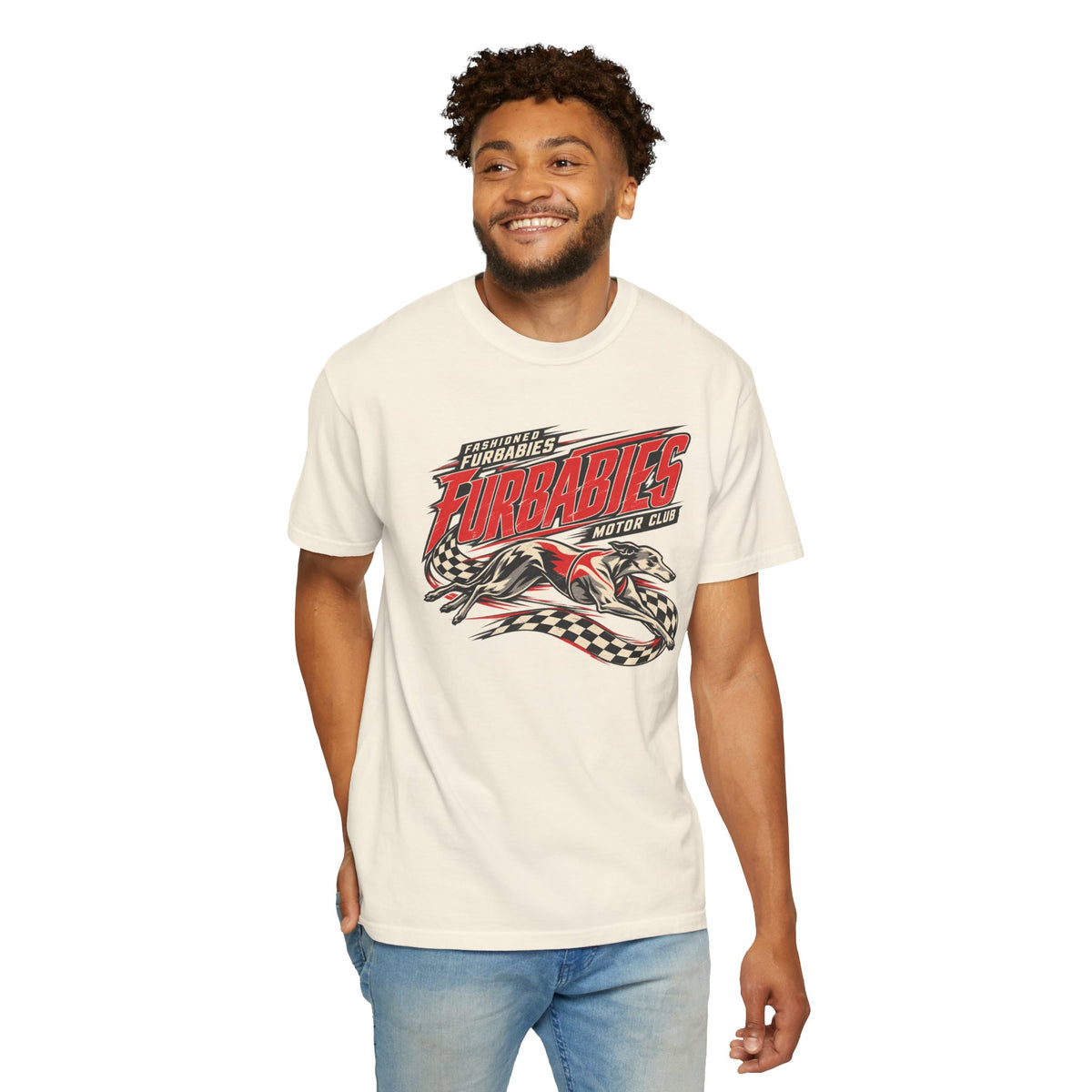 Fur Babies Vintage Racing Graphic T-Shirt