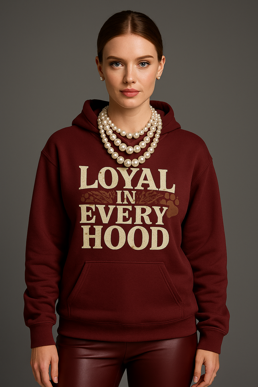 "Loyal in Every Hood" Fleece Three-Panel Hoodie