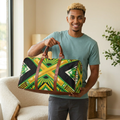 Jamaican Pride Waterproof Travel Bag — Bold Reggae Flag Duffle