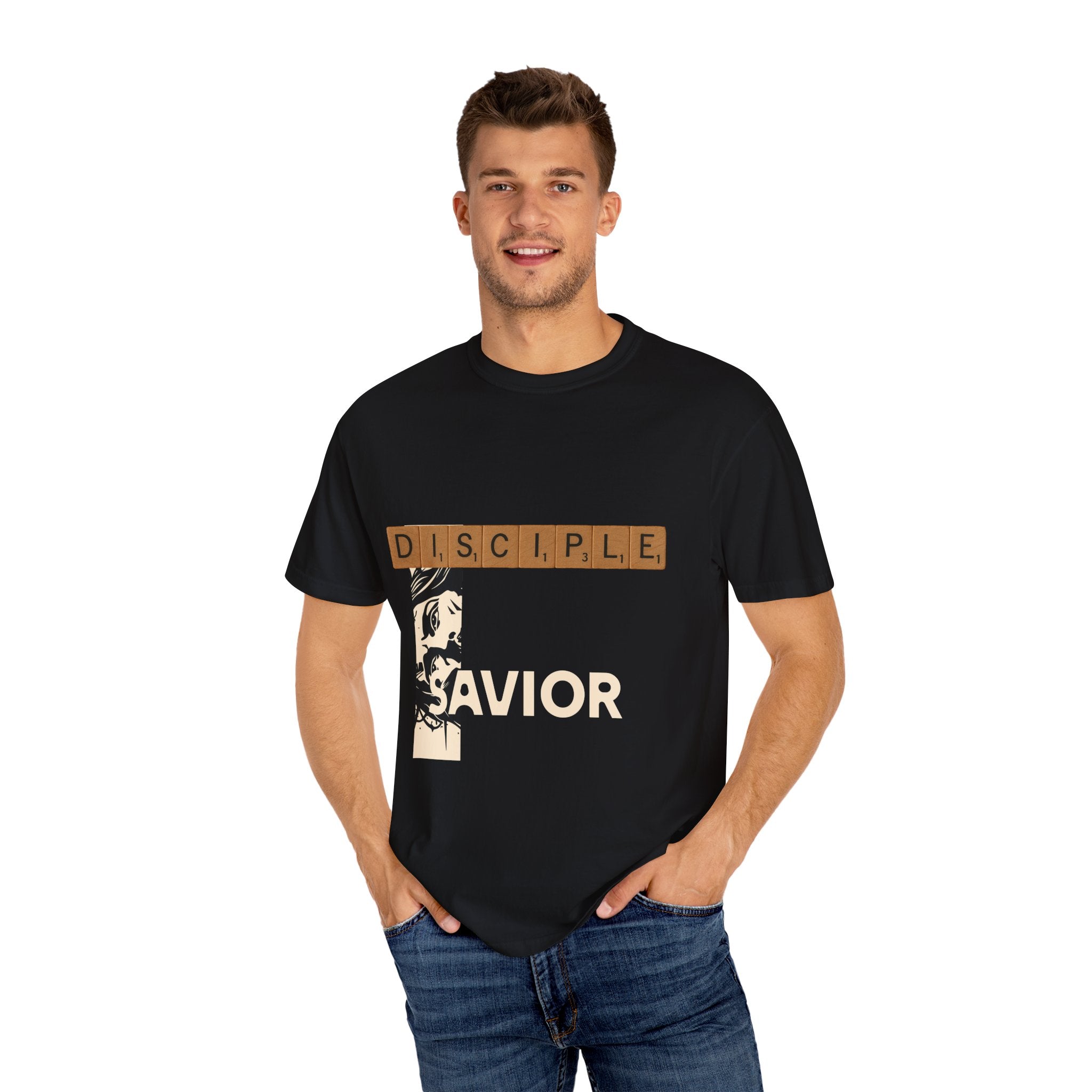 Unisex Garment-Dyed T-Shirt - Scrabble Revelations Game Board Set Gift