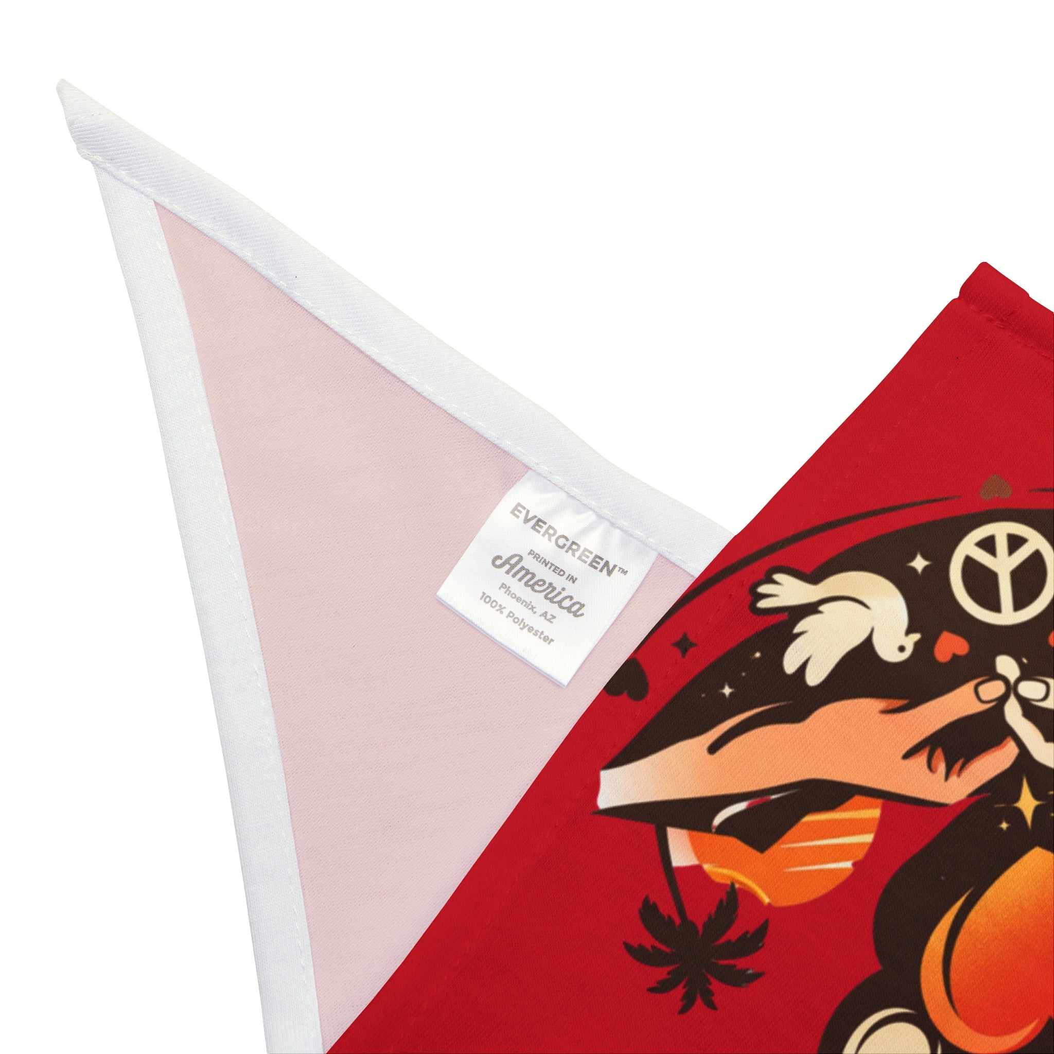 Pet Bandana — "Paw Love" Retro Beach Paw Print Bandana for Dogs & Cats