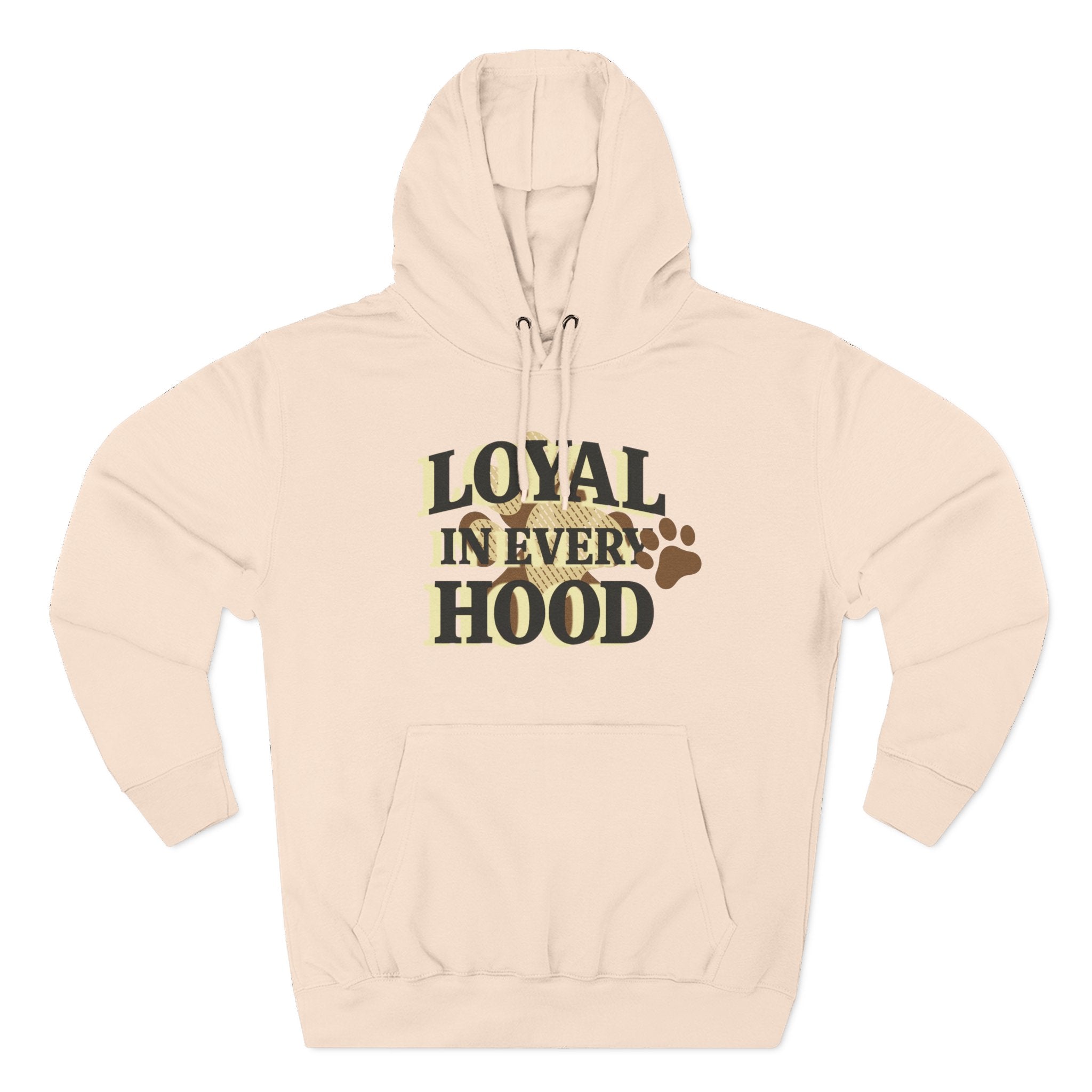 Dog Hoodie — "Loyal in Every Hood" Fleece Three-Panel