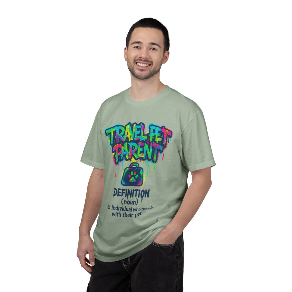 Travel Pet Parent T-shirt — Graffiti Design