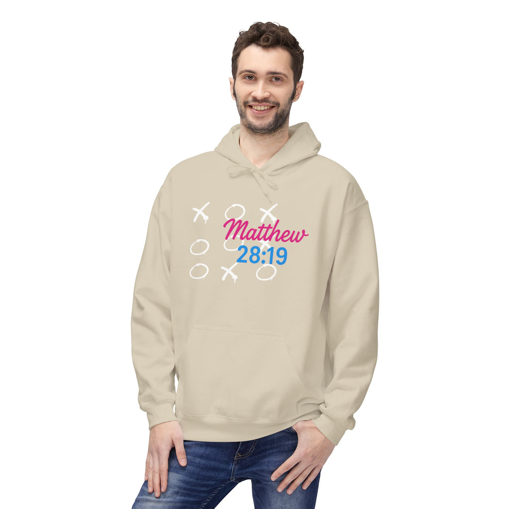 Tic Tac Toe Trinity Hoodie - God Jesus Holy Spirit