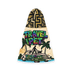 Dog Hoodie Sleeveless Sweatshirt - I Will Tear Your Ankles Up - Black and Gold Lettering