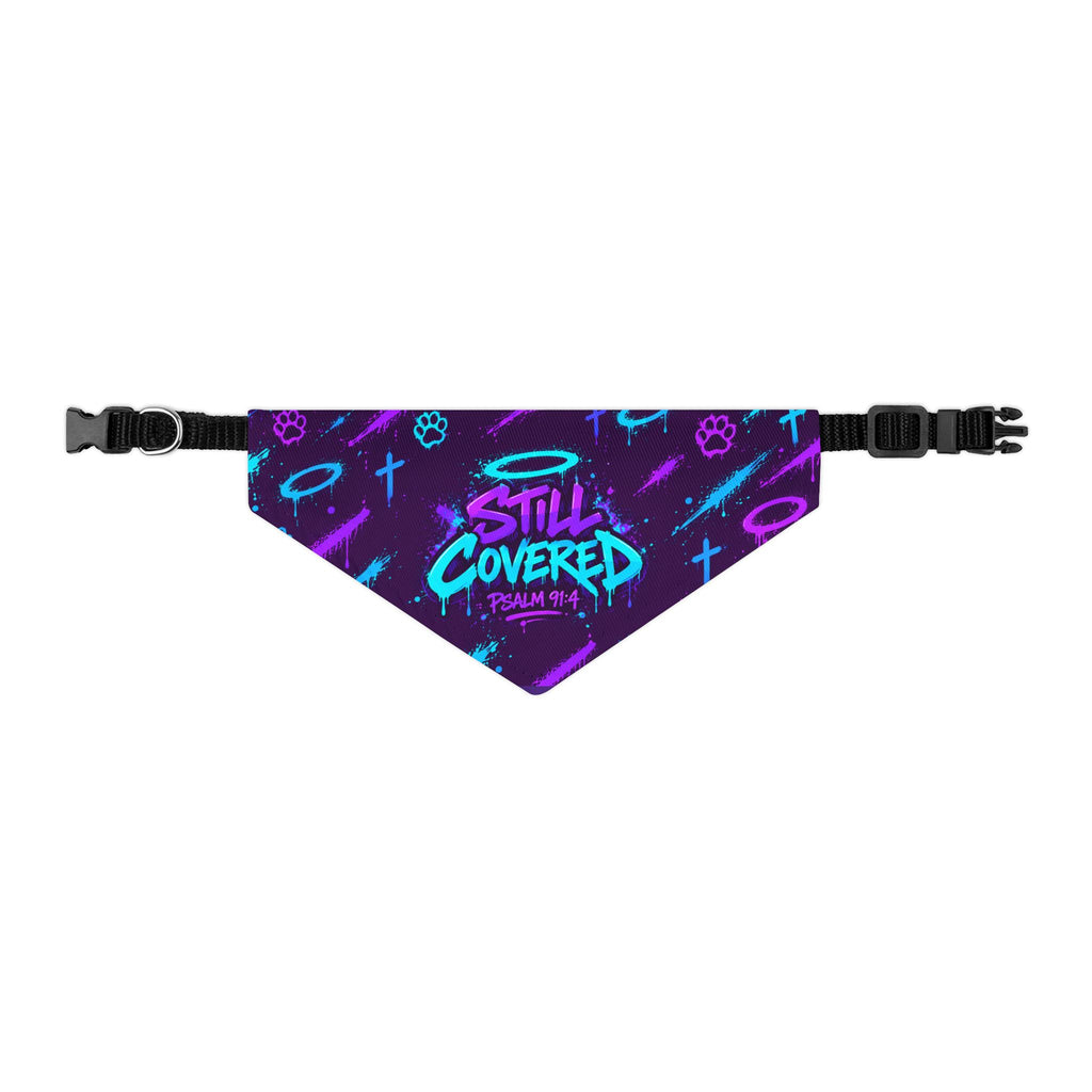 Still Covered Psalm 91:4 Pet Bandana Collar