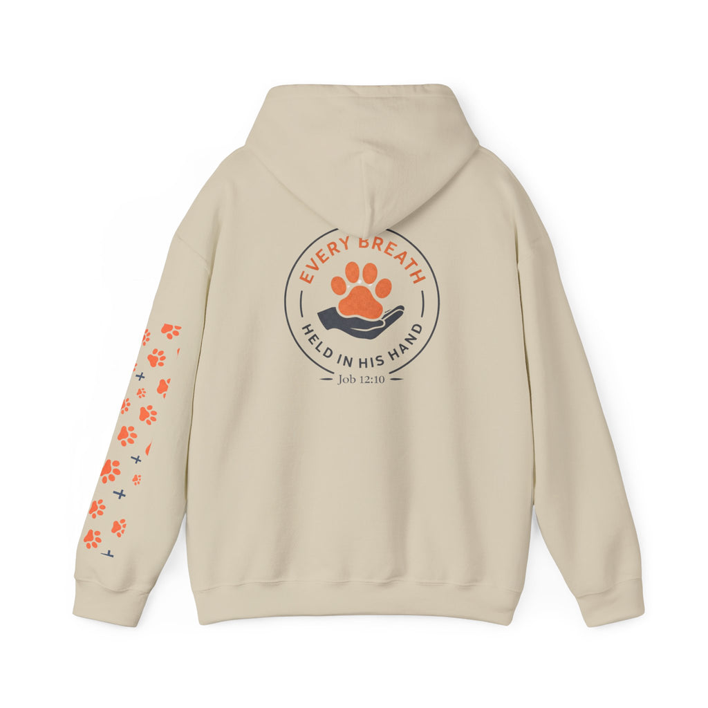 The Faith hoodie, along with coordinating pet hoodies and bandanas, are currently available.
