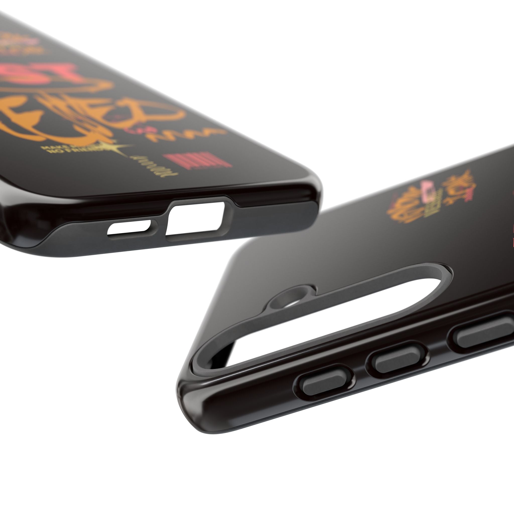 Phone Case — "Just Blessed" Bold Typographic Black Protective Case