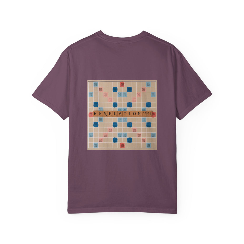 Unisex Garment-Dyed T-Shirt - Scrabble Revelations Game Board Set Gift