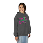 Youth Hoodie — “Little Vessels” Princess Christian Kids Sweatshirt (Mark 9:23, All Things Possible)