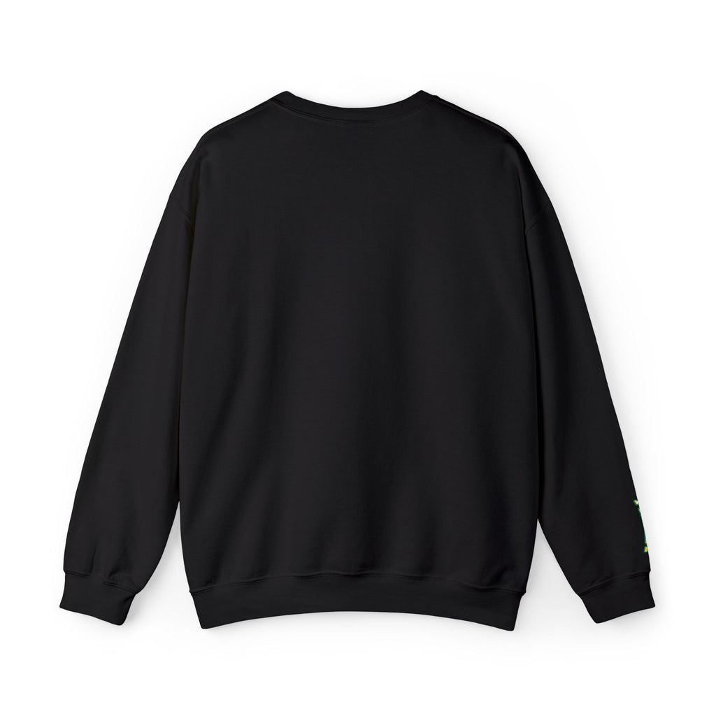 California Crewneck Sweatshirt — Green Vintage 'CA' Paw Logo