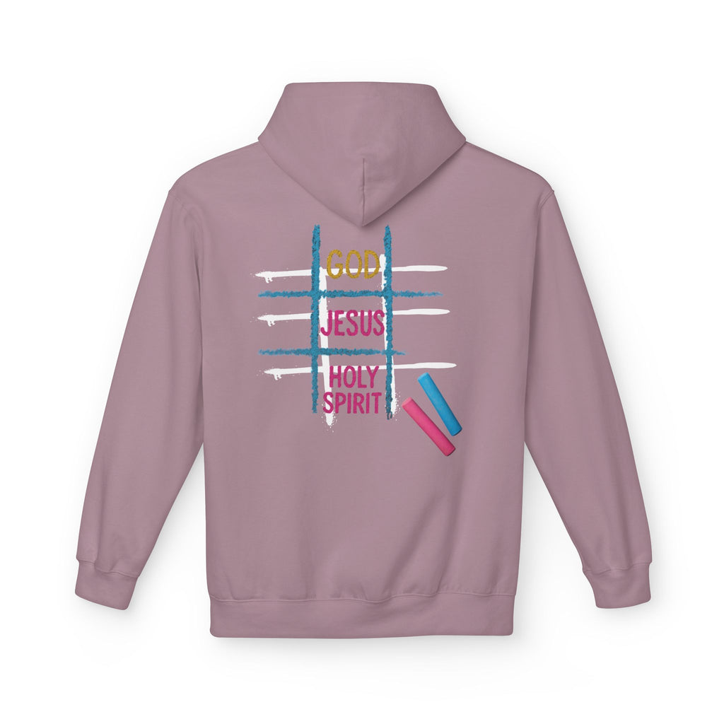 Tic Tac Toe Trinity Hoodie - God Jesus Holy Spirit