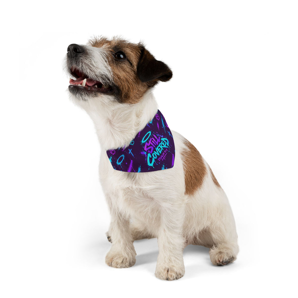 Still Covered Psalm 91:4 Pet Bandana Collar