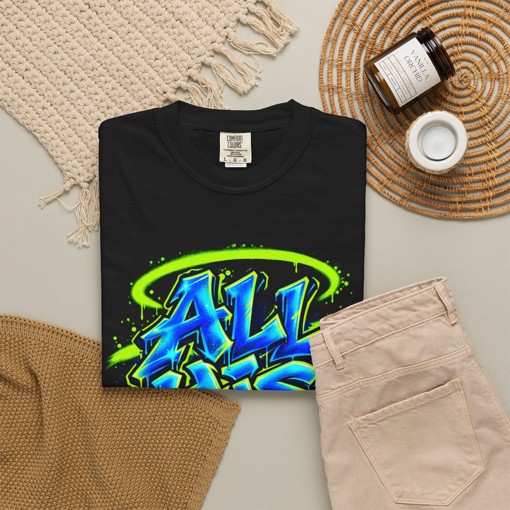All His Graffiti T-Shirt — Psalm 50:10 Inspirational Christian Tee
