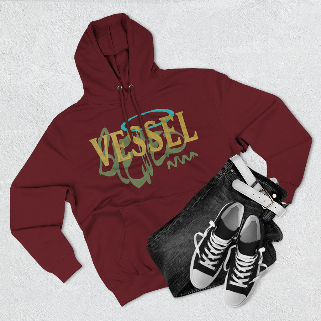 Vessel, Inspirational Three-Panel Fleece Hoodie -