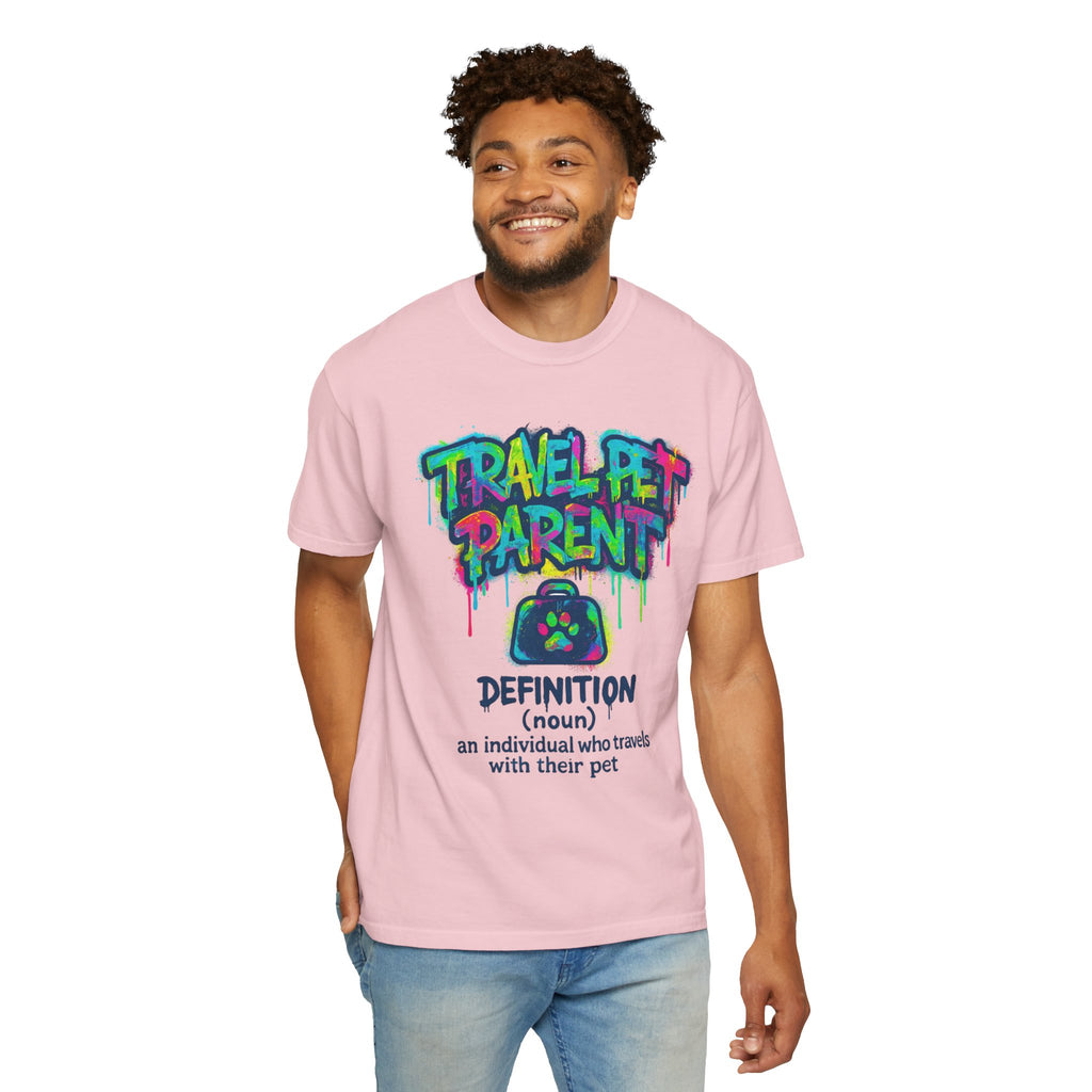 Travel Pet Parent T-shirt — Graffiti Design
