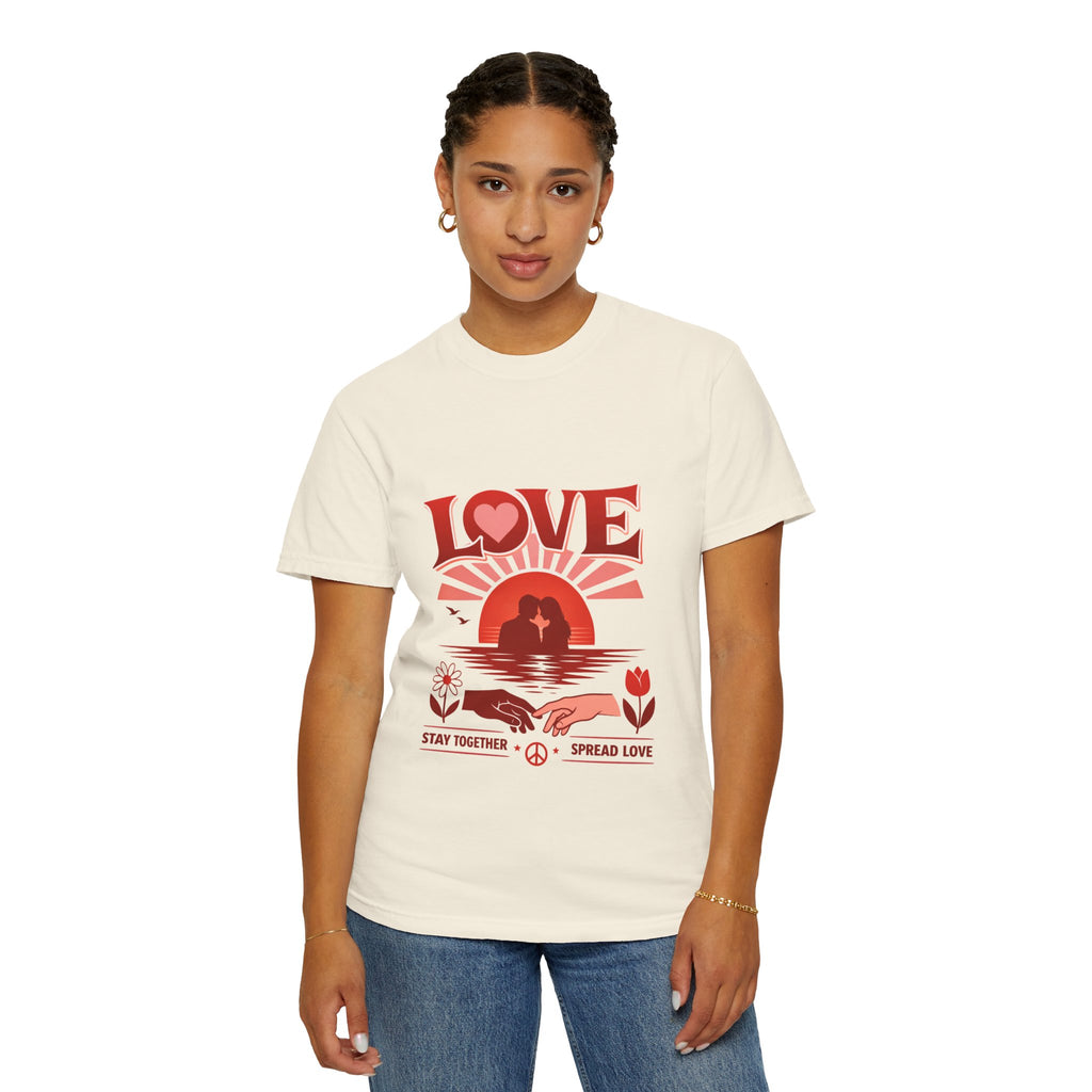 Love Graphic T‑Shirt — 'Stay Together, Spread Love' Retro