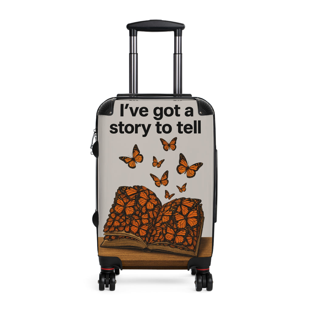 Suitcase - "I've Got a Story to Tell" Butterflies Travel Luggage Cover