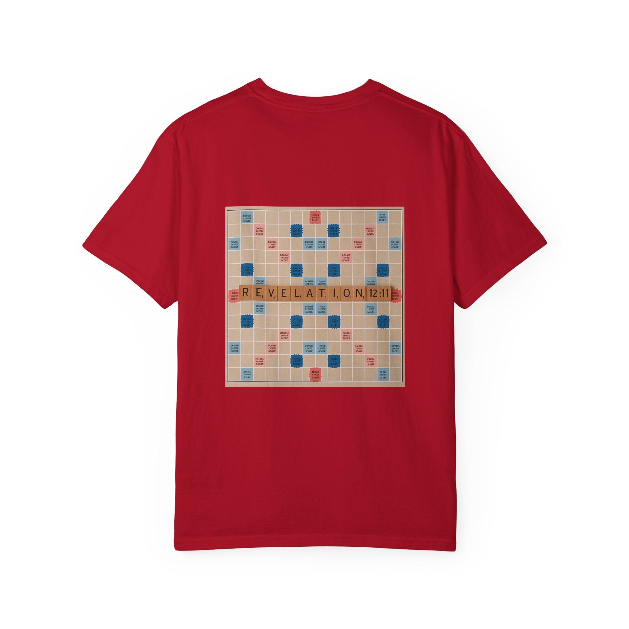 Unisex Garment-Dyed T-Shirt - Scrabble Revelations Game Board Set Gift