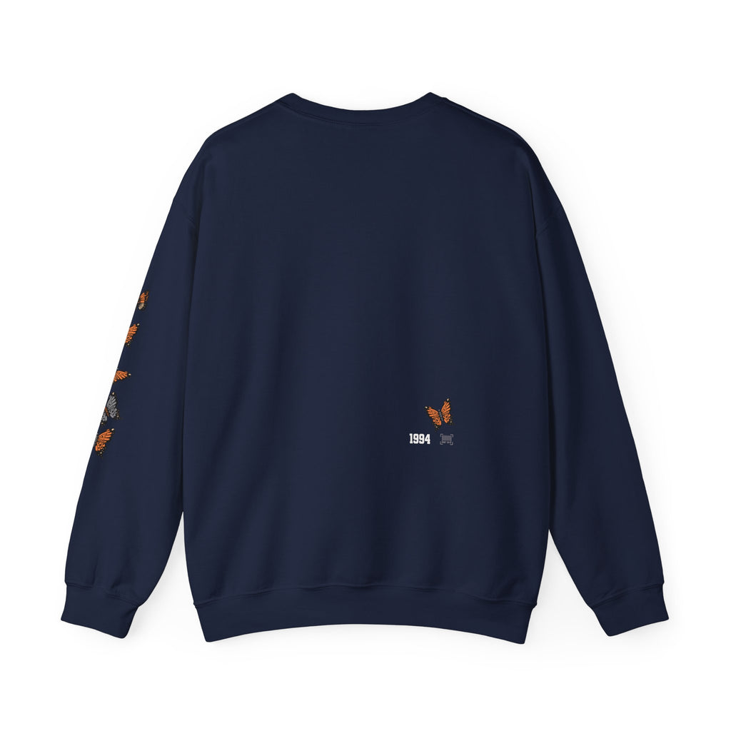 Orange Butterflies Multiple Sclerosis Awareness Sweatshirt