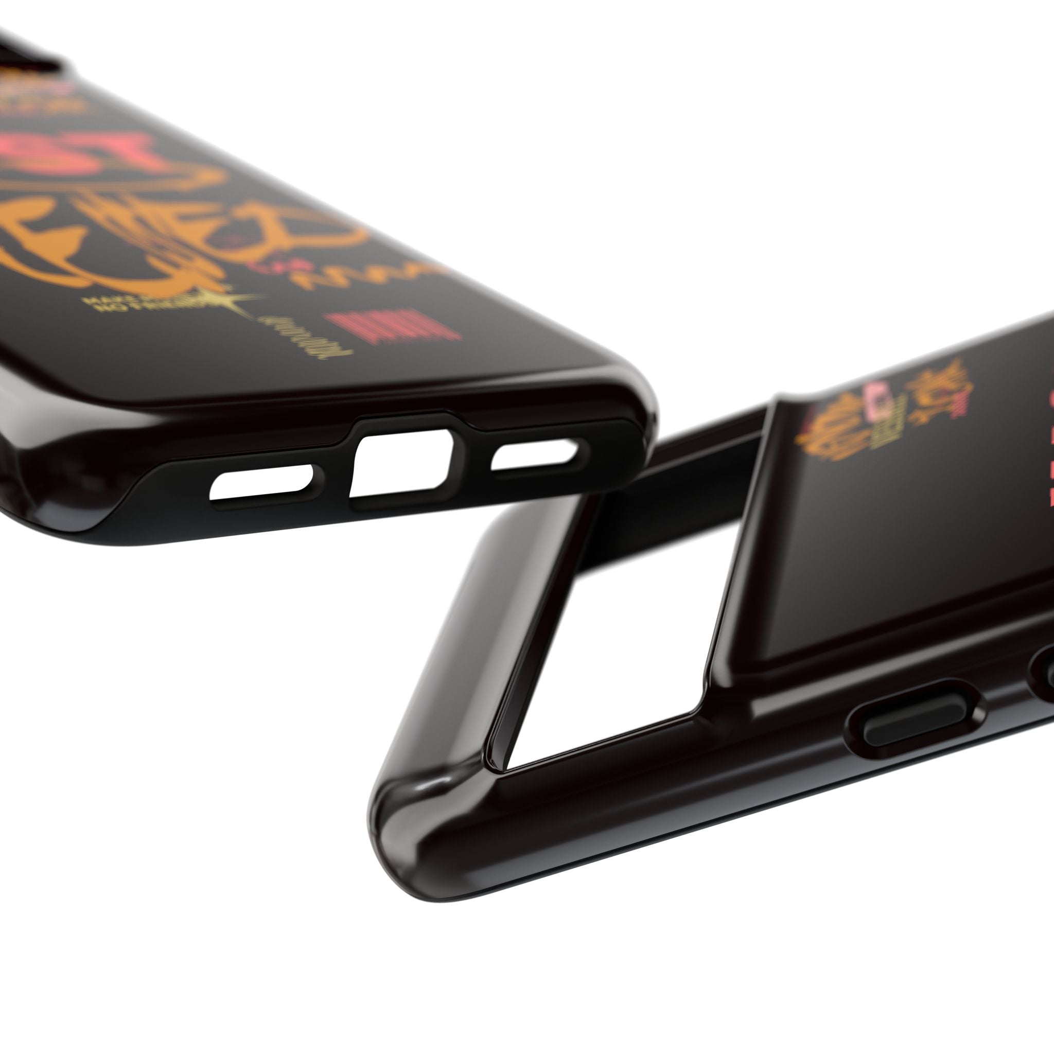 Phone Case — "Just Blessed" Bold Typographic Black Protective Case