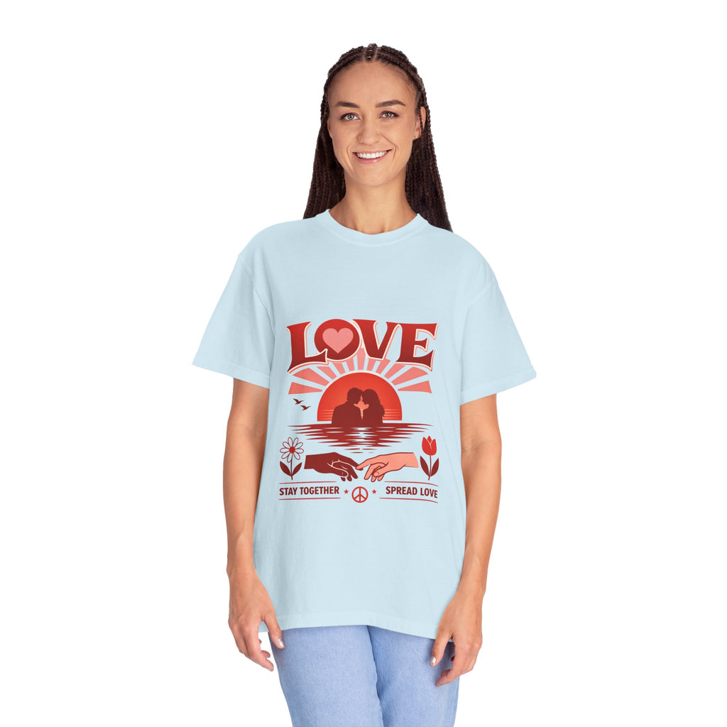 Love Graphic T‑Shirt — 'Stay Together, Spread Love' Retro