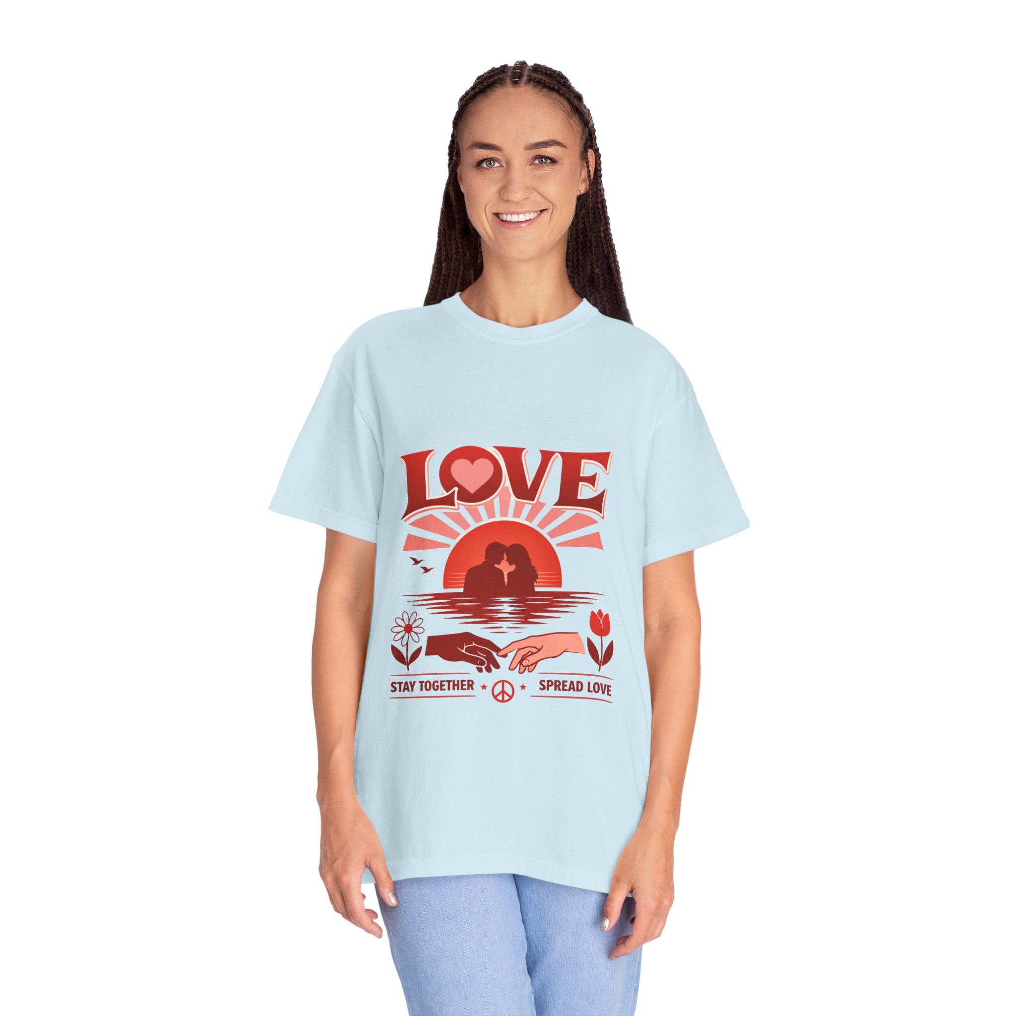 Love Graphic T‑Shirt — 'Stay Together, Spread Love' Retro