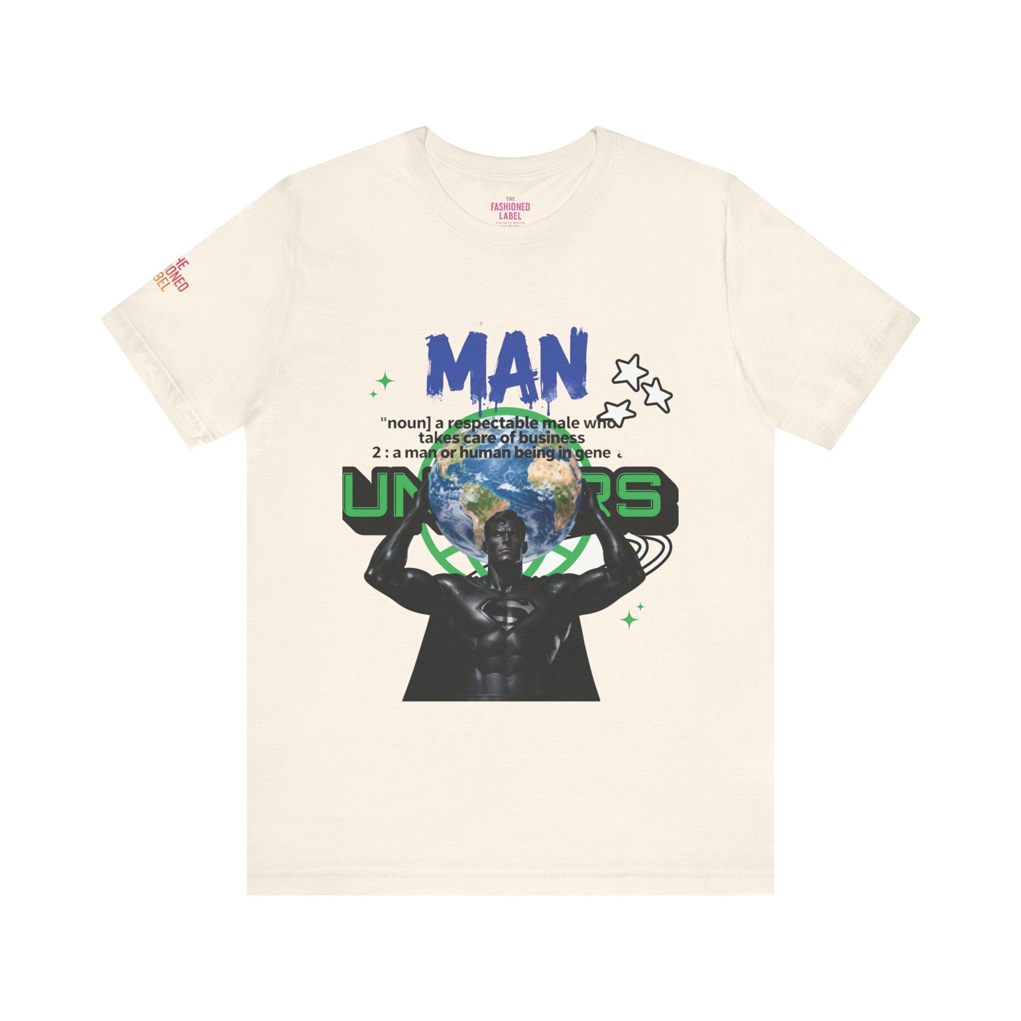 T-Shirt All Man, World on His Shoulders Trend Gift