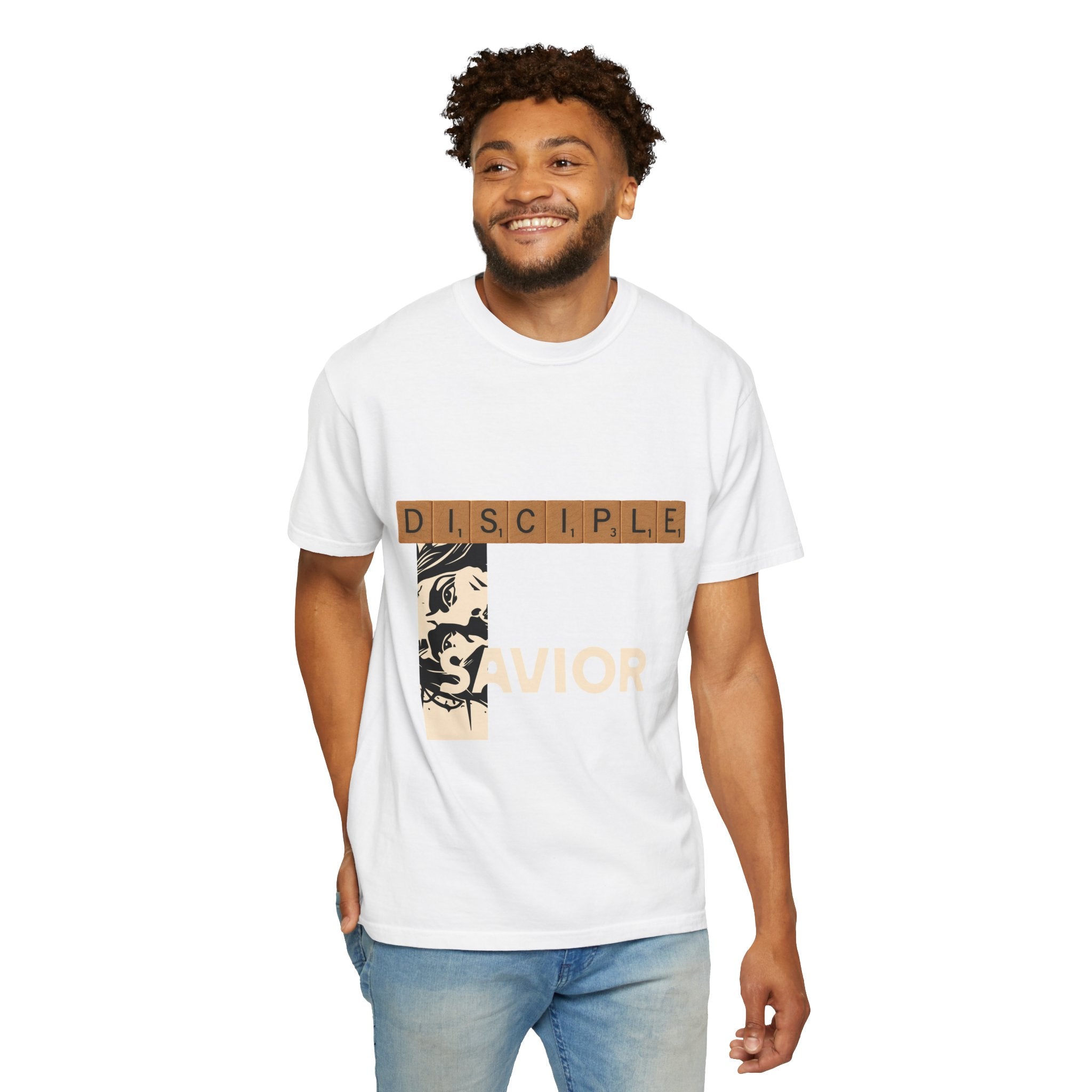 Unisex Garment-Dyed T-Shirt - Scrabble Revelations Game Board Set Gift