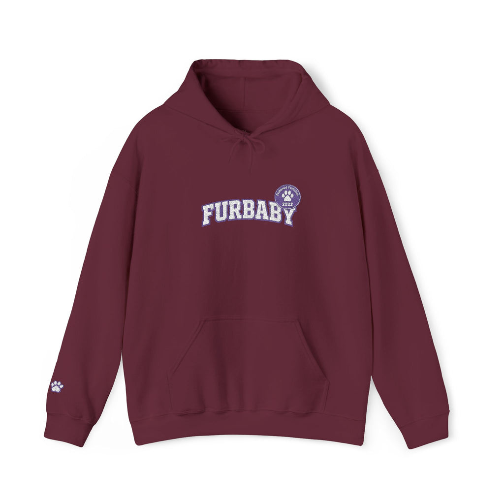 Furbaby Hoodie – Retro Varsity Letter Graphic Pullover Embroidered