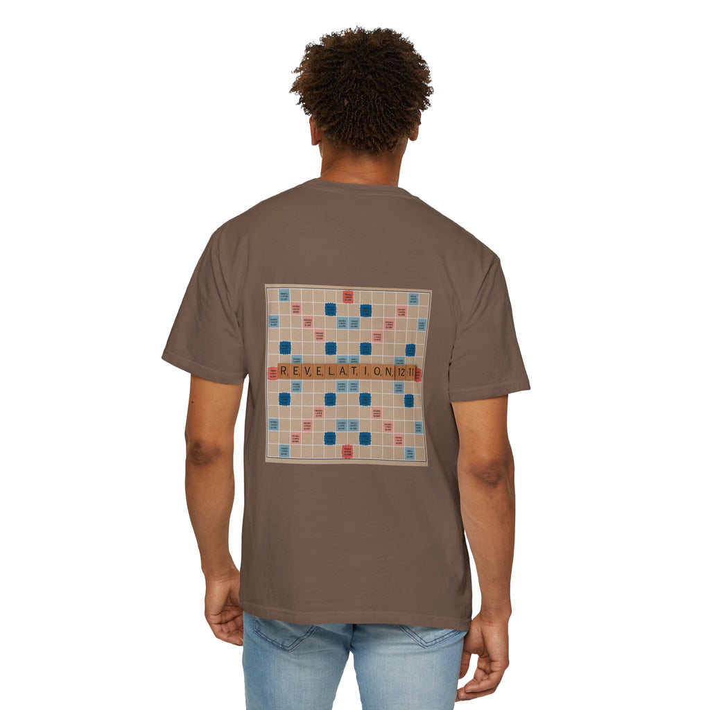 Unisex Garment-Dyed T-Shirt - Scrabble Revelations Game Board Set Gift