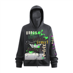 Doberman Windproof Sports Zip-up Hoodie with Built-in Face Mask