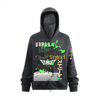 Doberman Windproof Sports Zip-up Hoodie with Built-in Face Mask