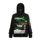 Doberman Windproof Sports Zip-up Hoodie with Built-in Face Mask