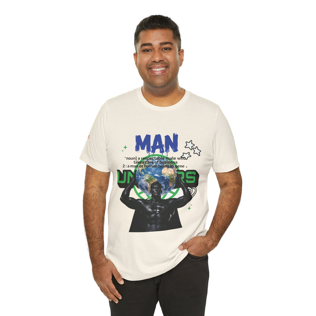 T-Shirt All Man, World on His Shoulders Trend Gift