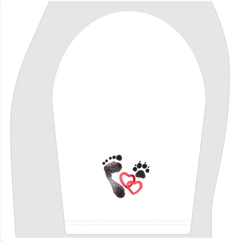 Footprints  Washed Gradient Stir Fried T-shirt(255GSM)longer delivery service