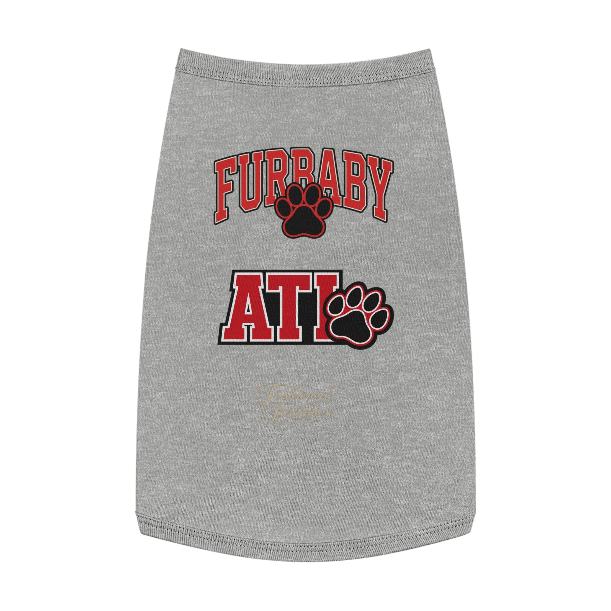 Furbaby ATL Dog Tank Top – Red Paw Atlanta Pet Shirt Matching