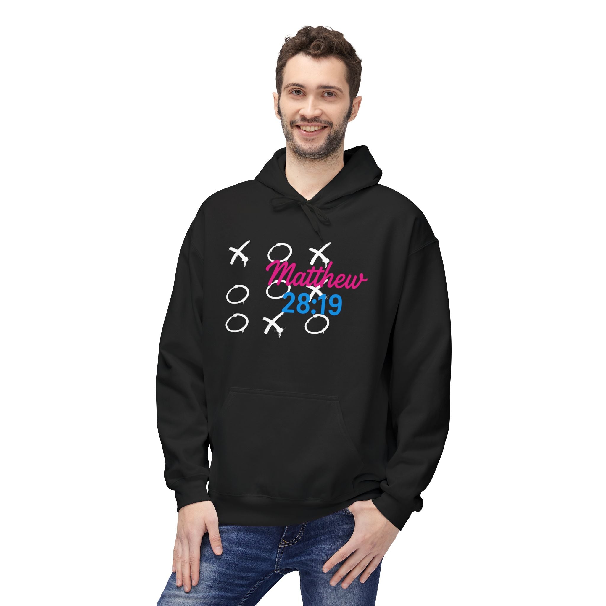 Tic Tac Toe Trinity Hoodie - God Jesus Holy Spirit
