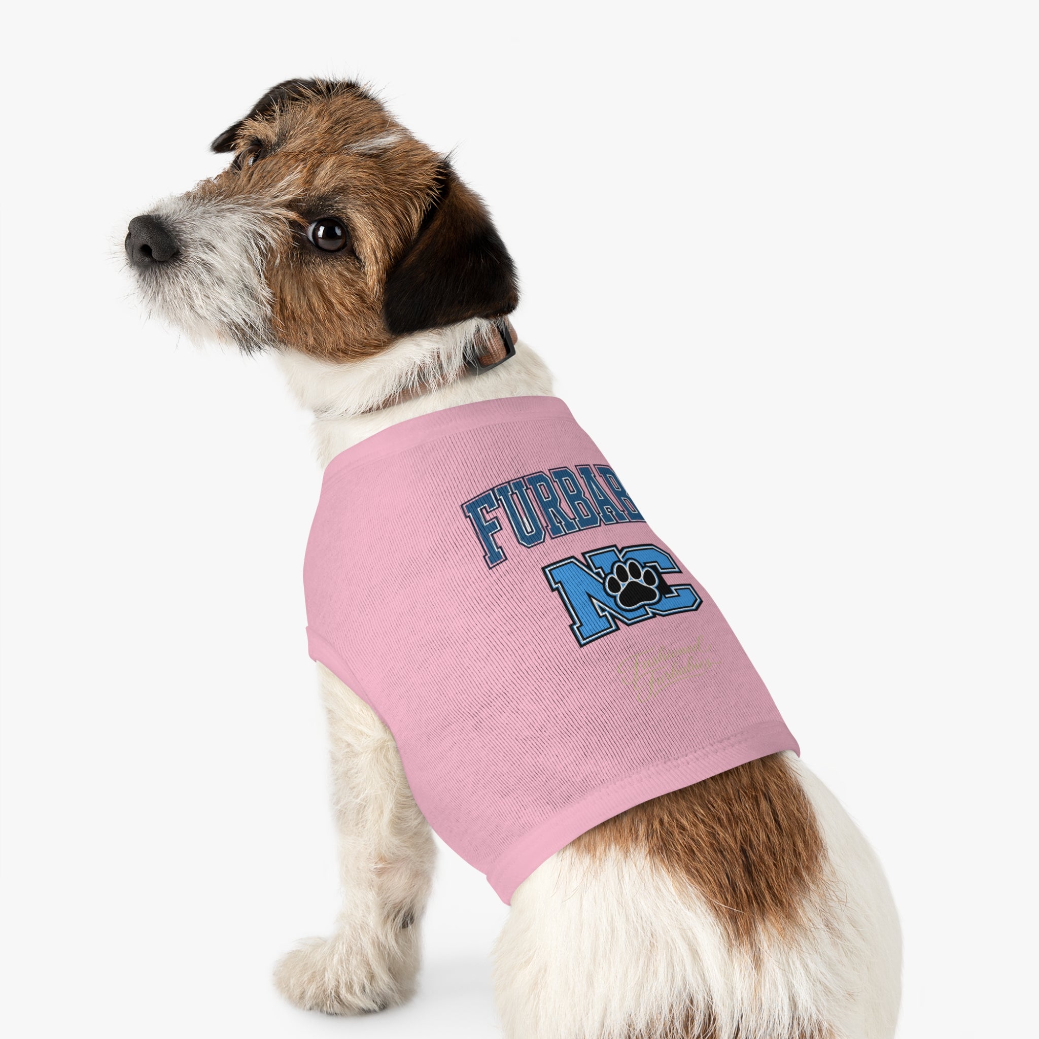 Furbaby NC Paw Print Pet Tank — Nort Carolina Cute College-Style Dog Shirt