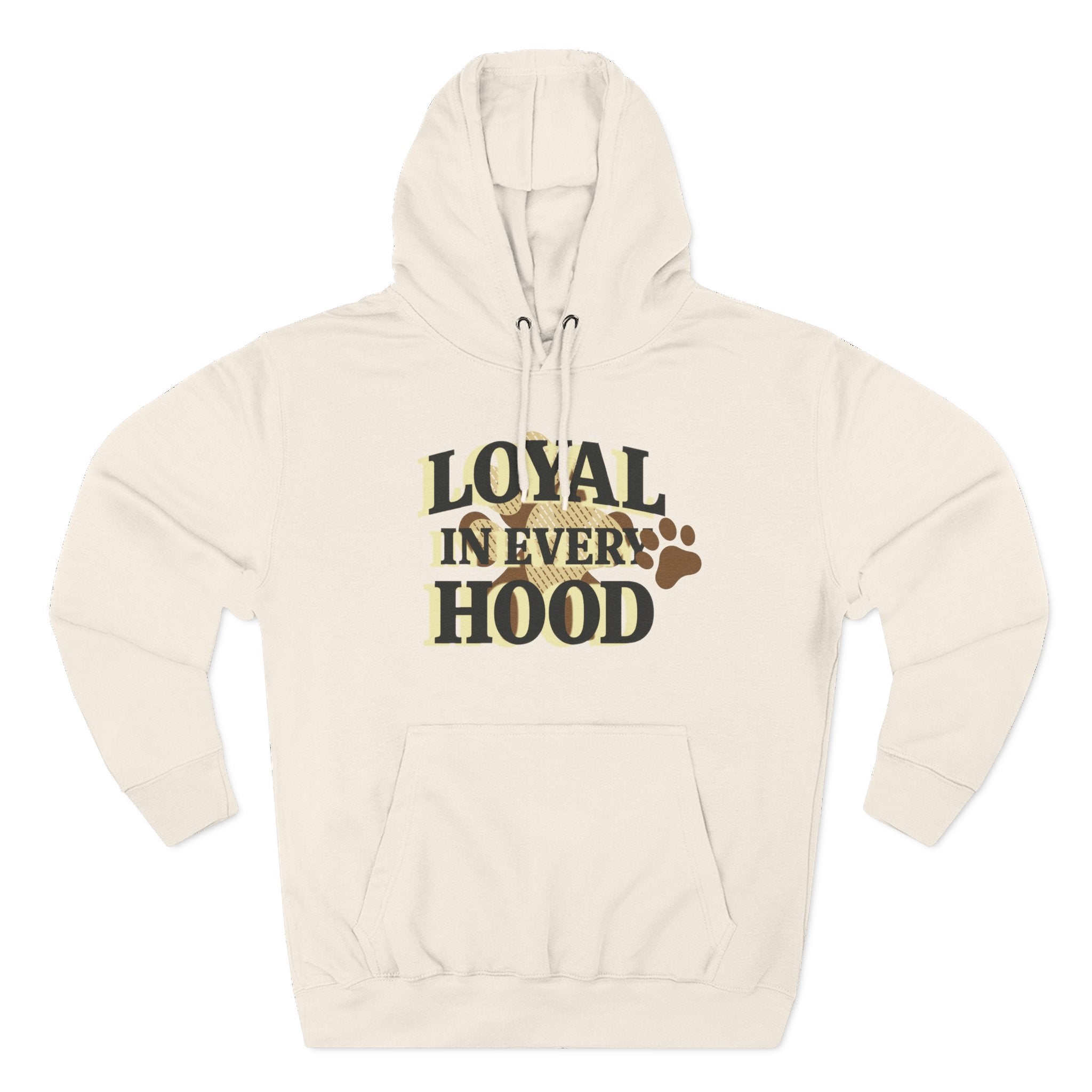 Dog Hoodie — "Loyal in Every Hood" Fleece Three-Panel
