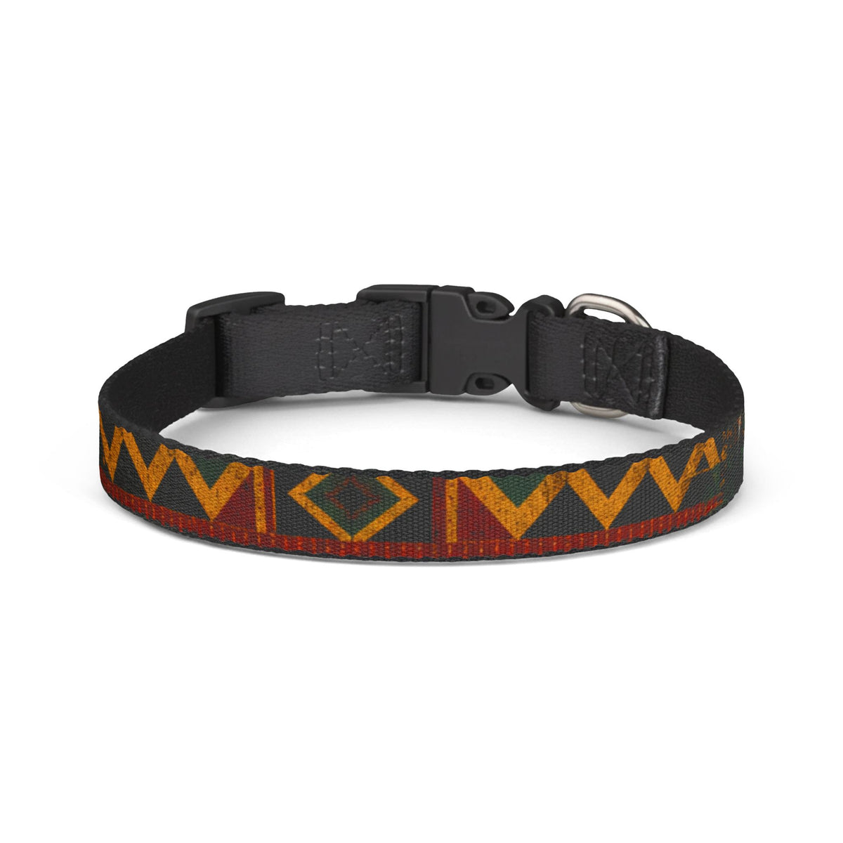 Kente inspired and  USA pattern Geo Clip-On Pet Collar — Adjustable Patterned Dog Collar