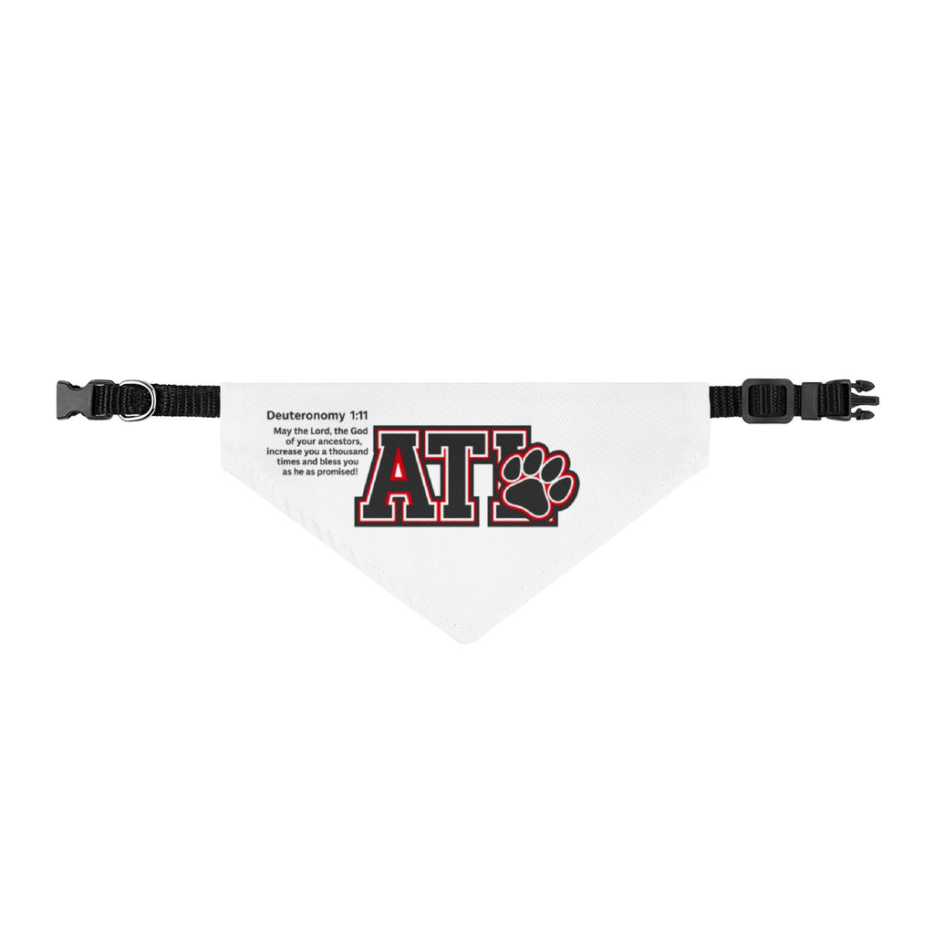 Clip-On Pet Bandana — 'ATL' Paw Logo Dog Collar Accessory
