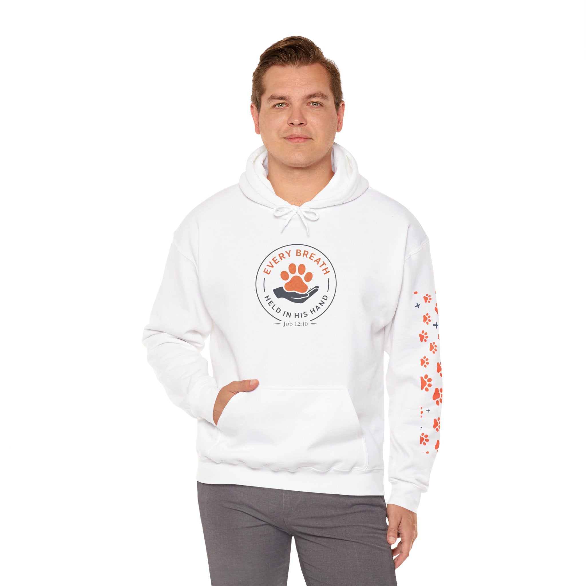 The Faith hoodie, along with coordinating pet hoodies and bandanas, are currently available.