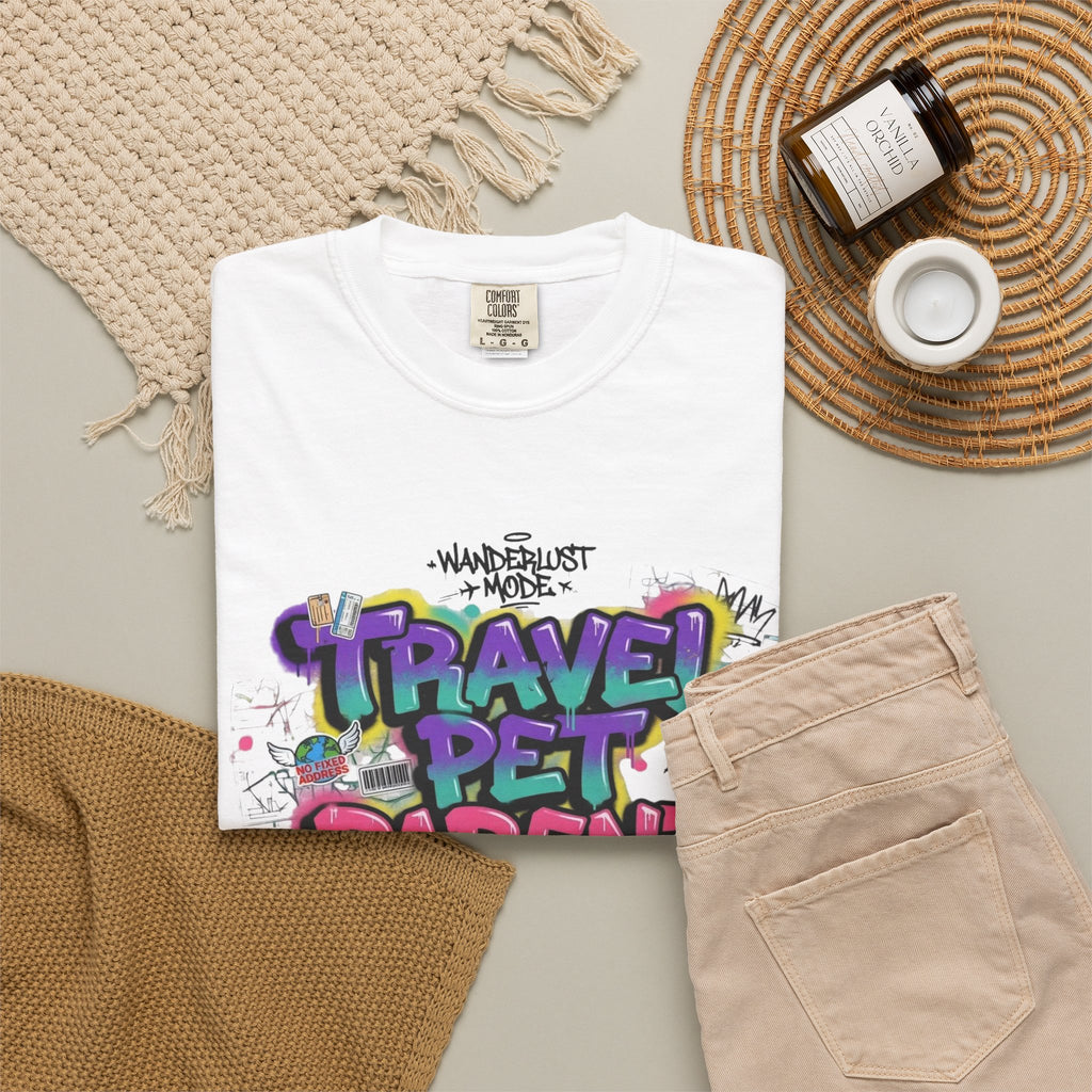 Pet Parent Travel T-Shirt — 'Travel Pet Parent' Design for Dog & Cat Lovers