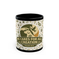 He Cares For All Creation Mug — Psalm 36:6 Christian Animal Lover Coffee Cup