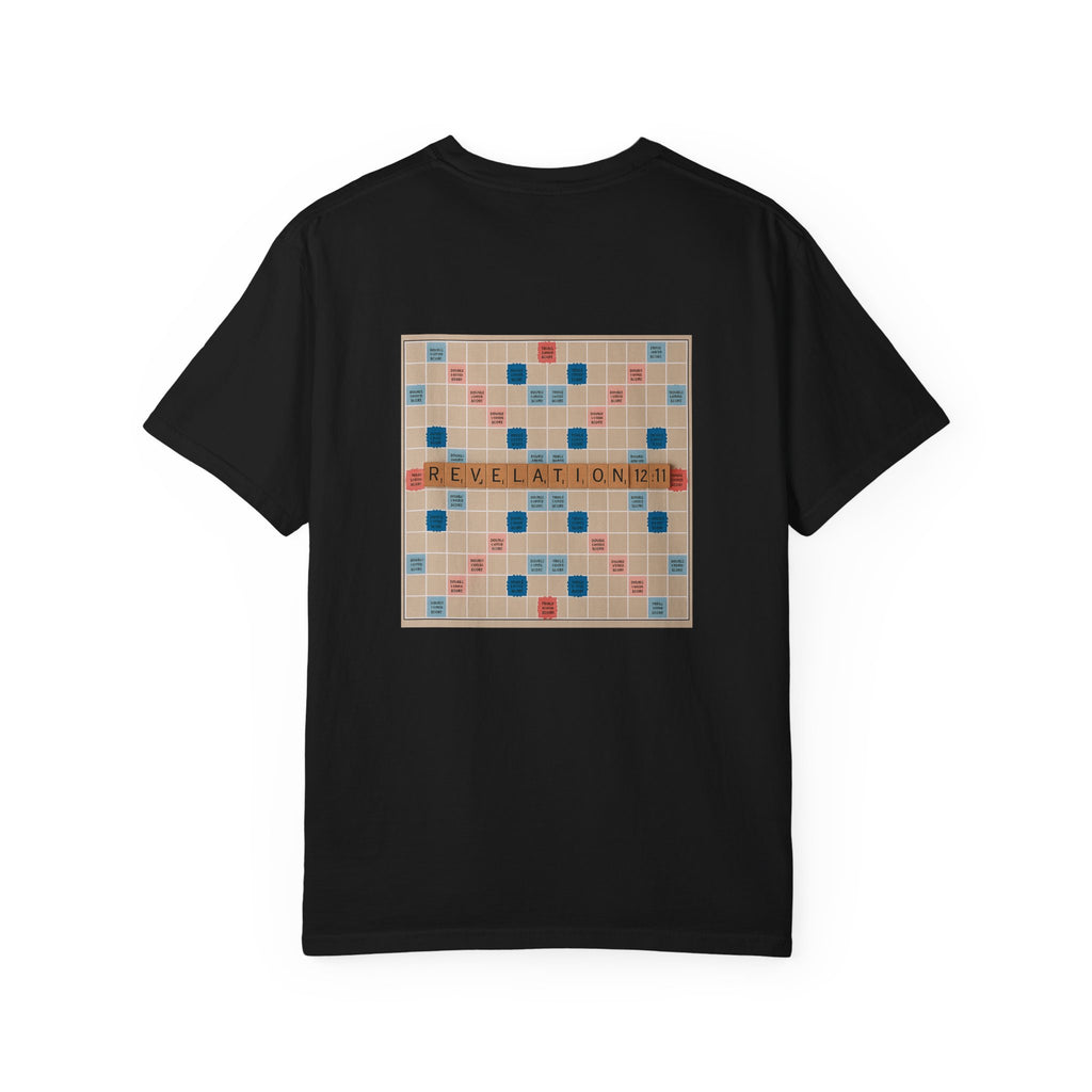 Unisex Garment-Dyed T-Shirt - Scrabble Revelations Game Board Set Gift