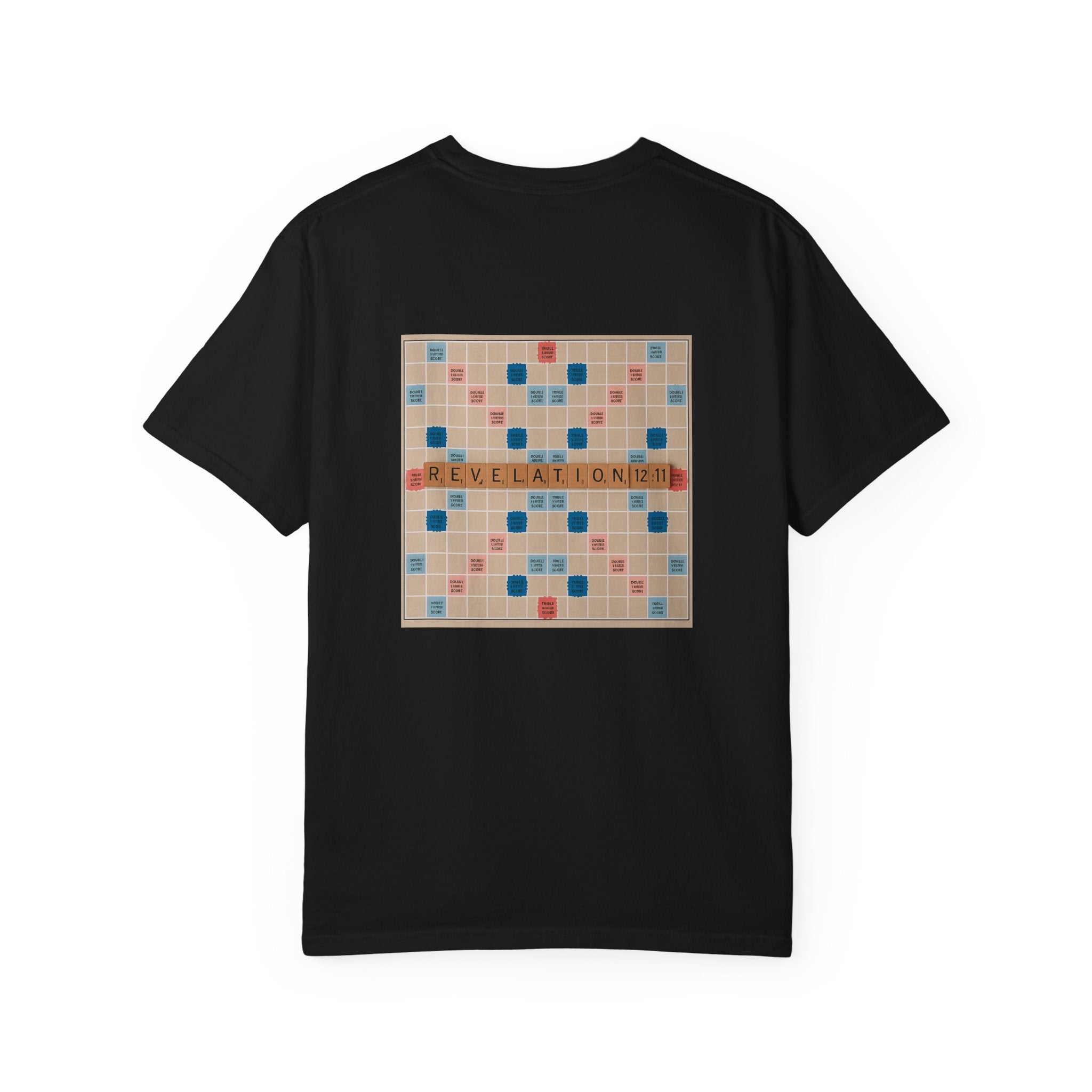 Unisex Garment-Dyed T-Shirt - Scrabble Revelations Game Board Set Gift
