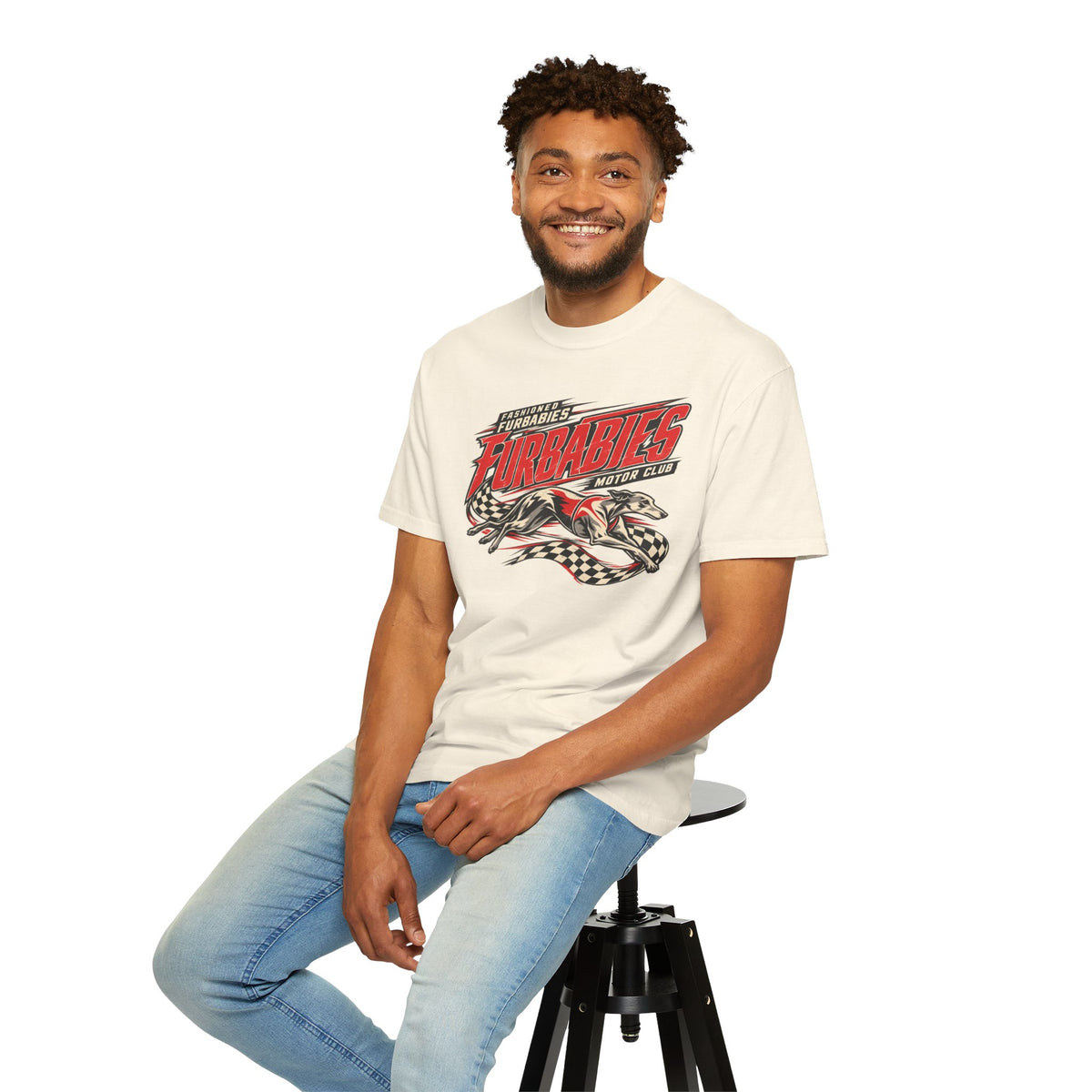 Fur Babies Vintage Racing Graphic T-Shirt