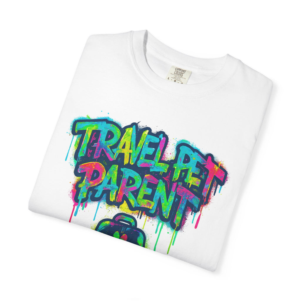 Travel Pet Parent T-shirt — Graffiti Design